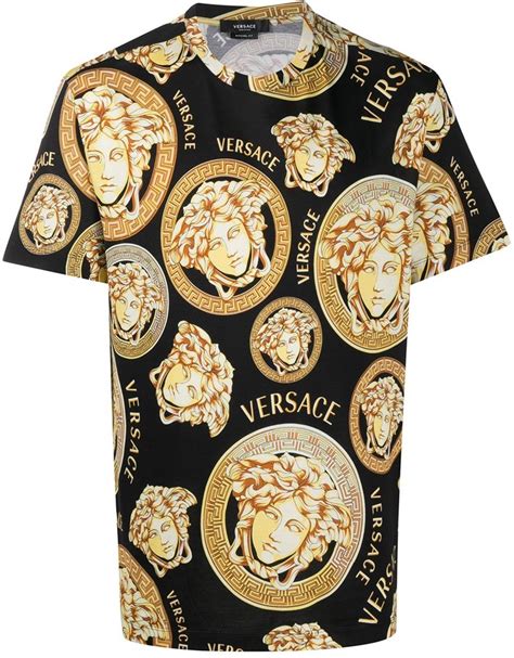 tshirt con medusa versace|versace baroque t shirt.